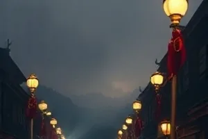《北纬十七度》灾难题材封面，废墟间的一盏救援灯
