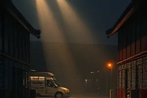 《铜钥匙》年代短片封面，铜钥匙插在旧木门上